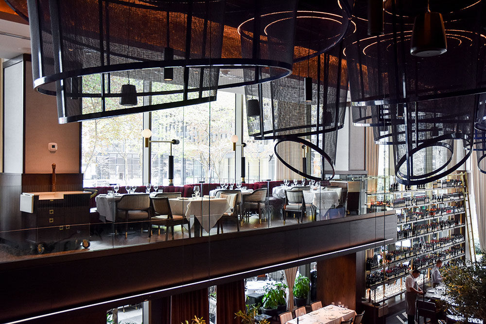 Black blue restaurant bar design awards