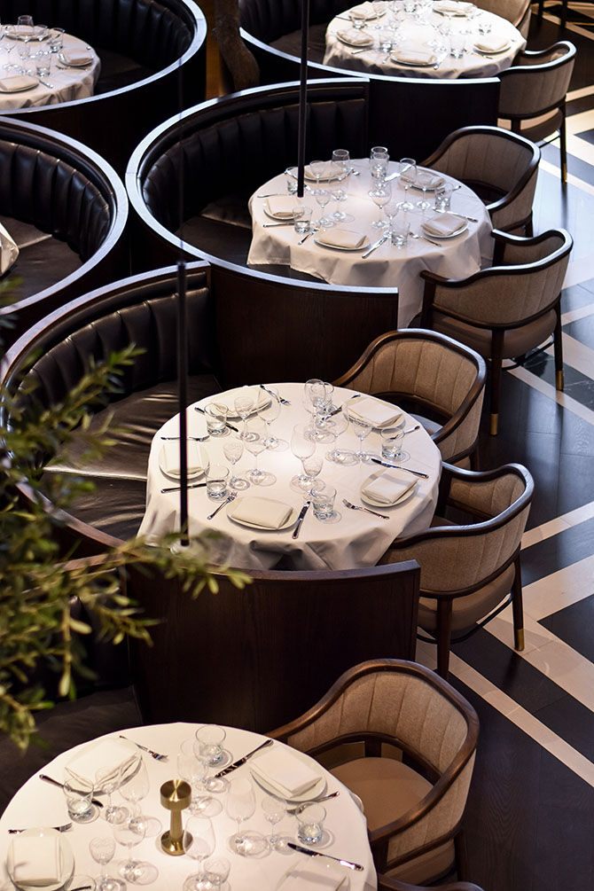 Black blue restaurant bar design awards